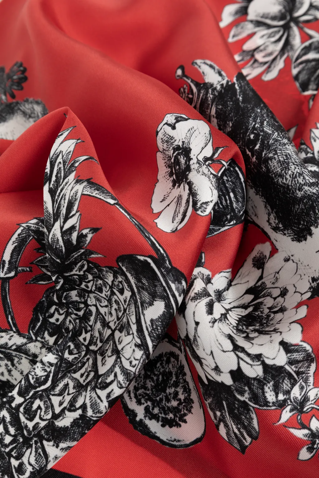 Moschino Illustrated Print Scarf