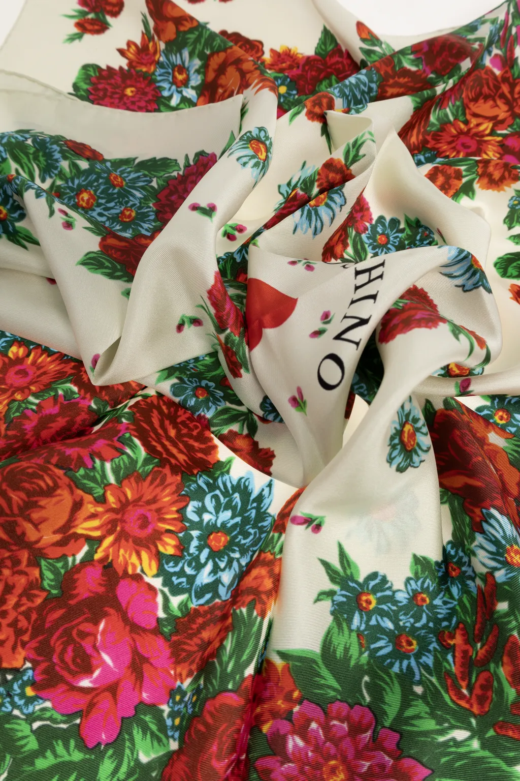 Moschino Floral Print Scarf