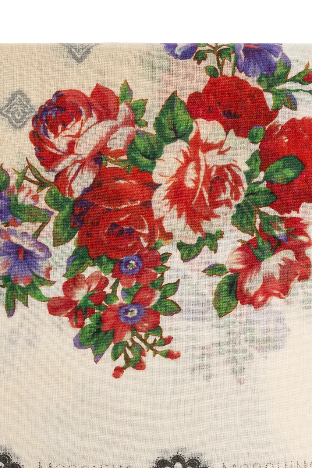 Moschino Floral Printed Scarf
