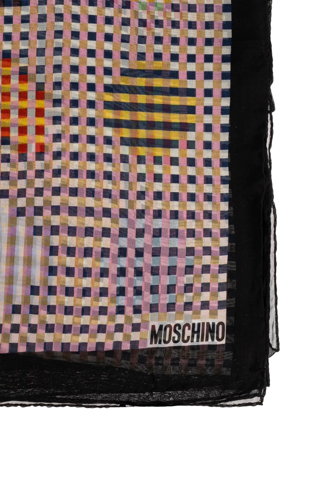 Moschino Checked Print Scarf
