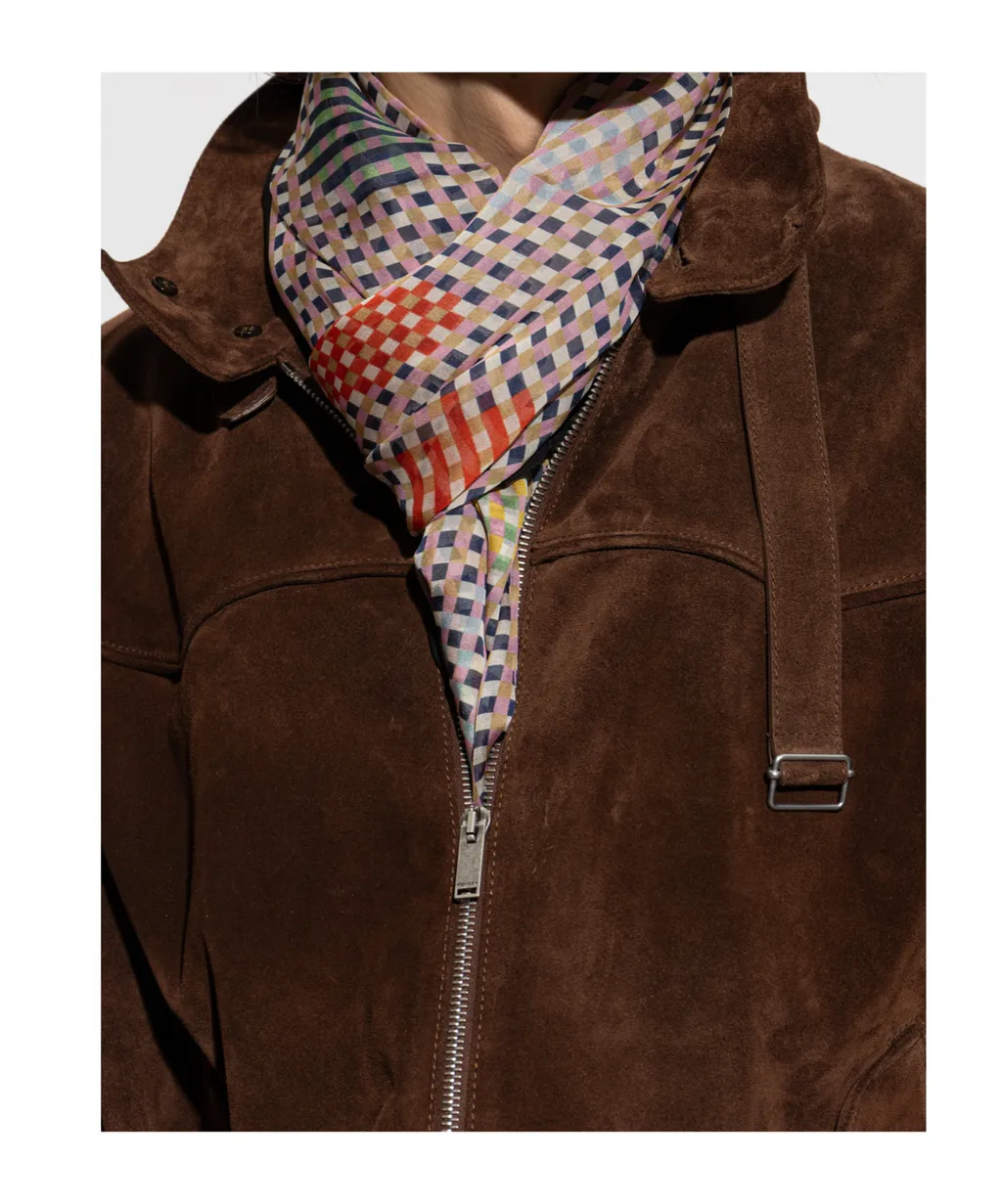 Moschino Checked Print Scarf