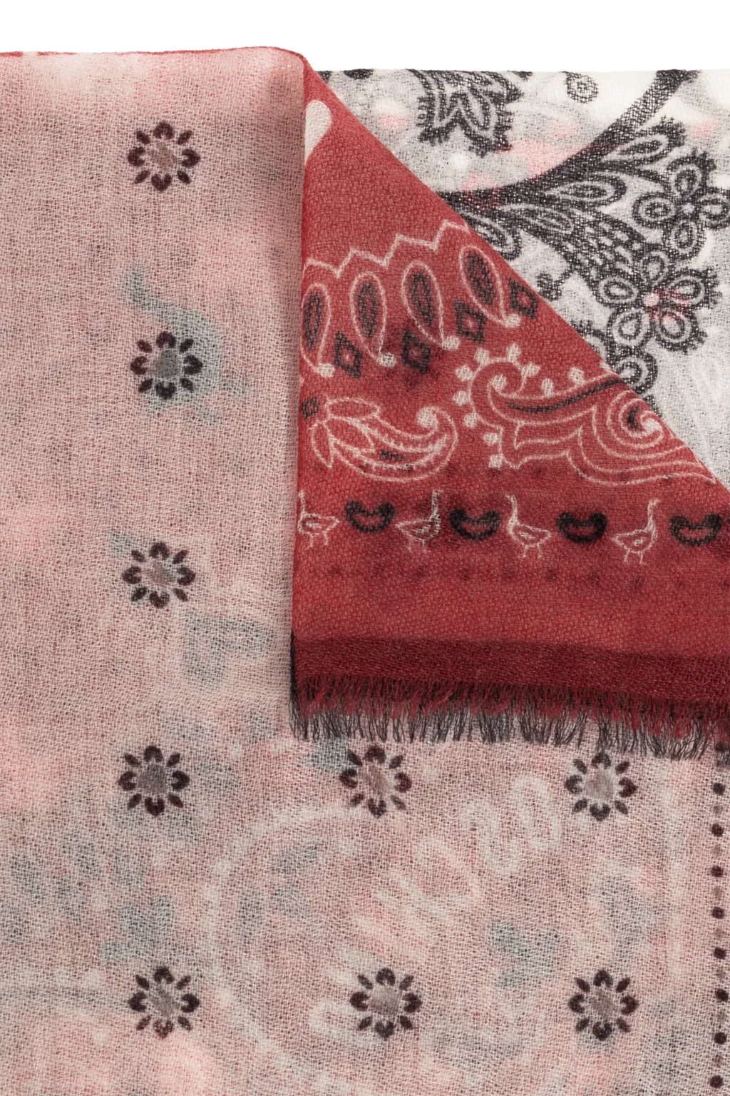 Moschino Printed Fringed Scarf