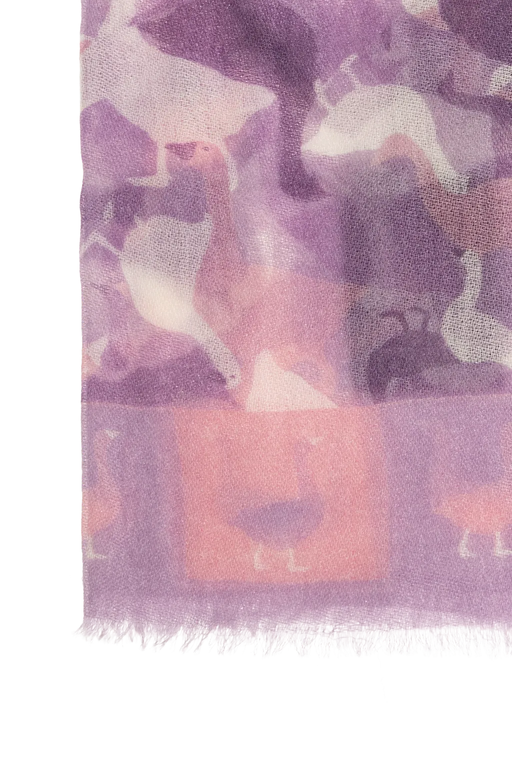 Moschino Animal Print Cashmere Scarf