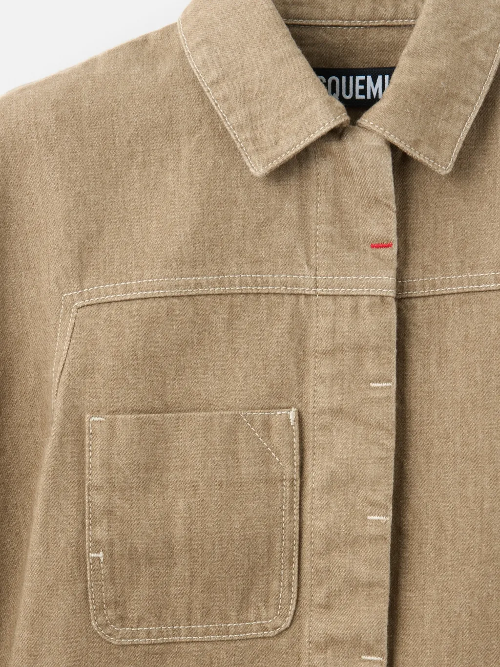 Jacquemus Ovalo Cropped Denim Jacket