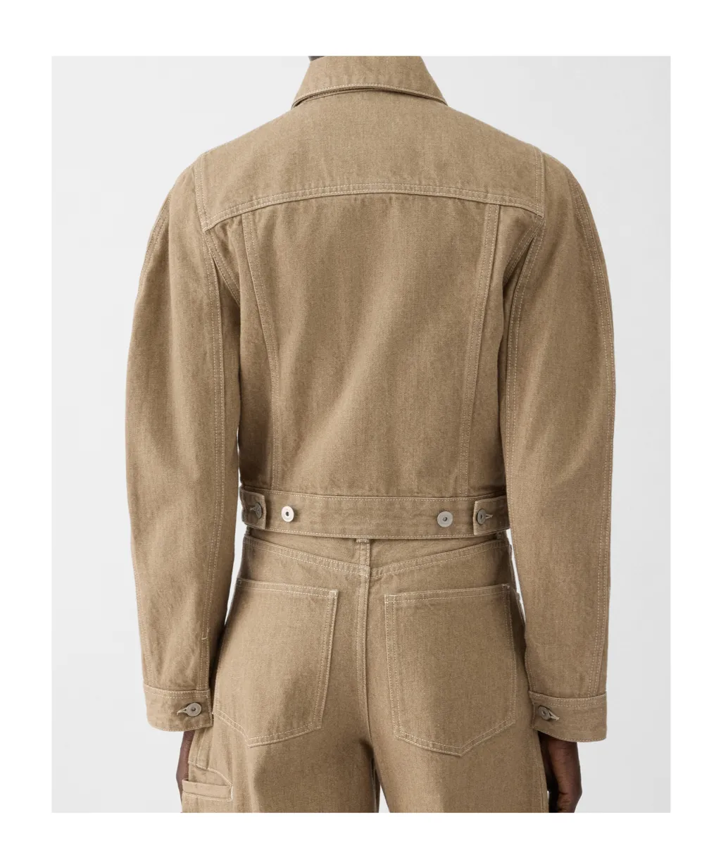 Jacquemus Ovalo Cropped Denim Jacket