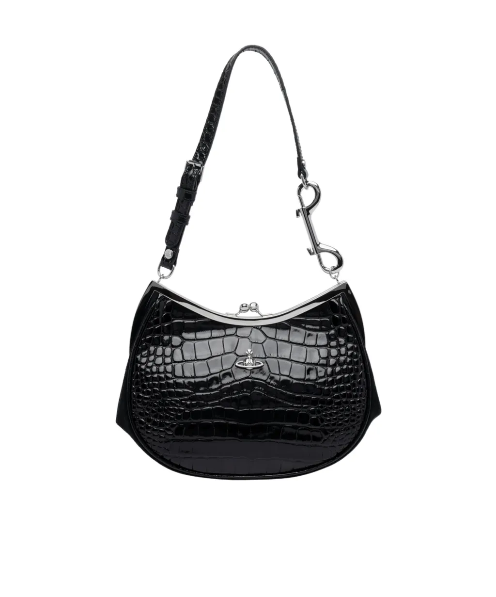 Vivienne Westwood Orb Plaque Embossed Shoulder Bag