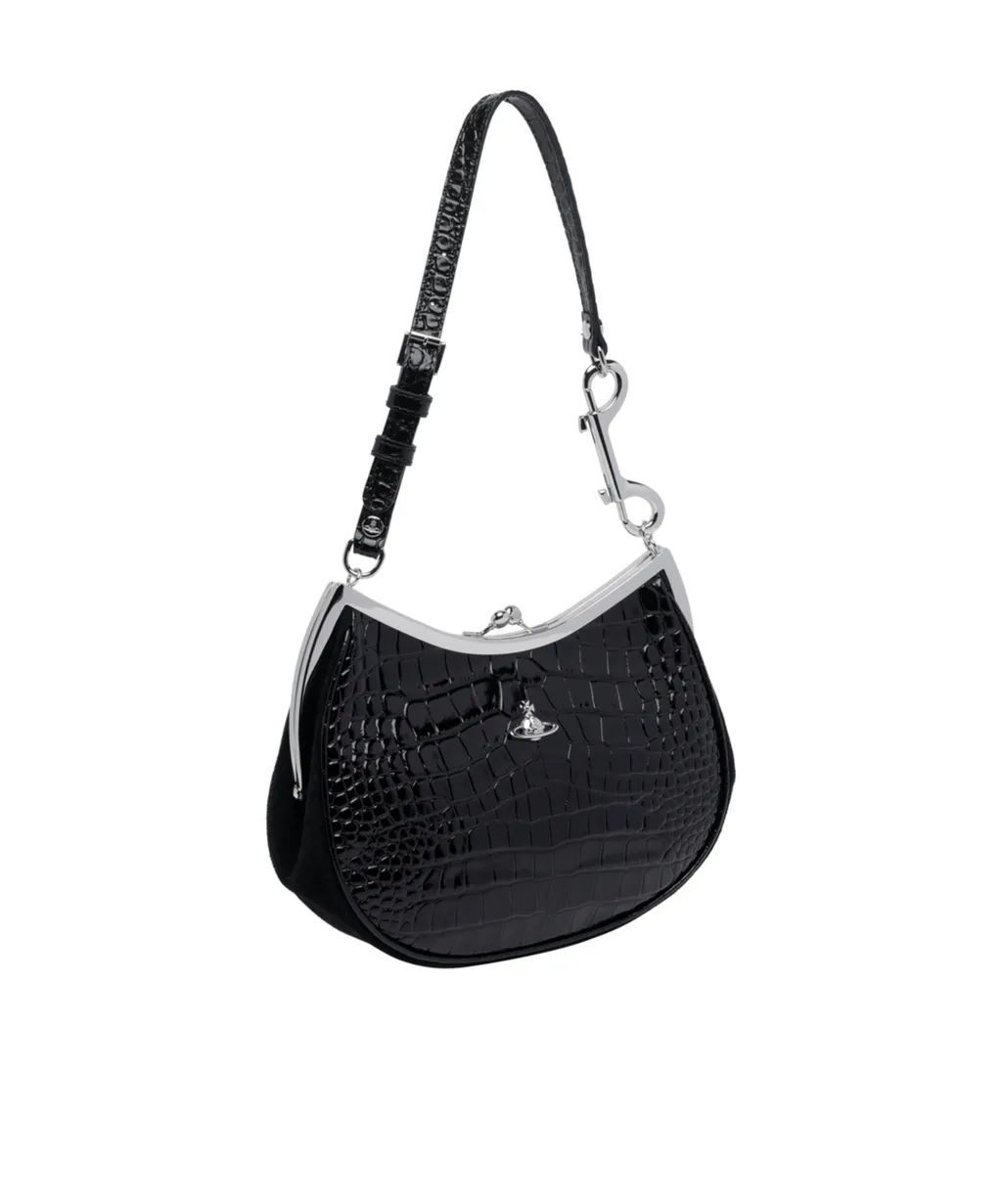 Vivienne Westwood Orb Plaque Embossed Shoulder Bag