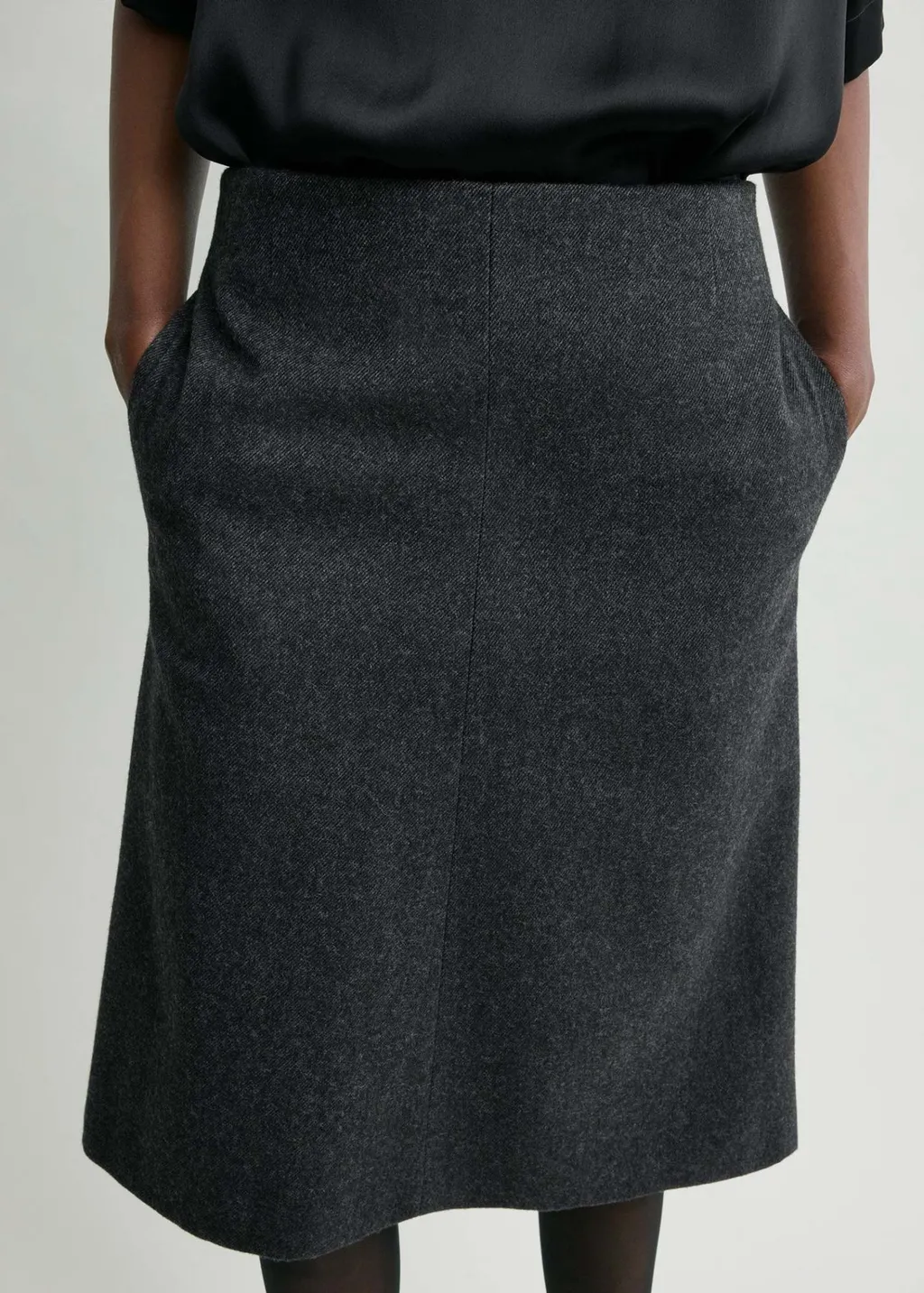 Slit Midi Skirt