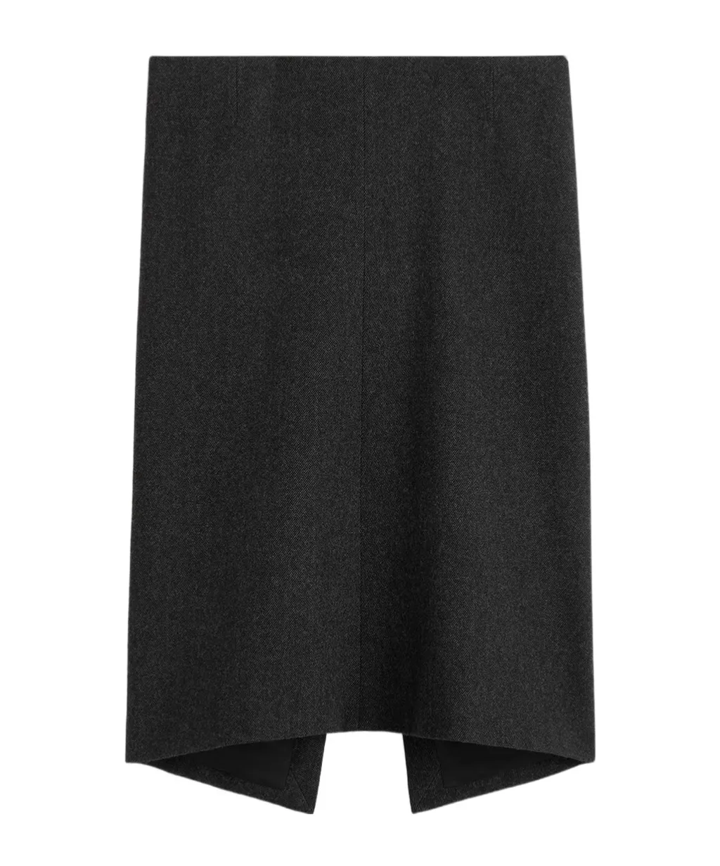 Slit Midi Skirt