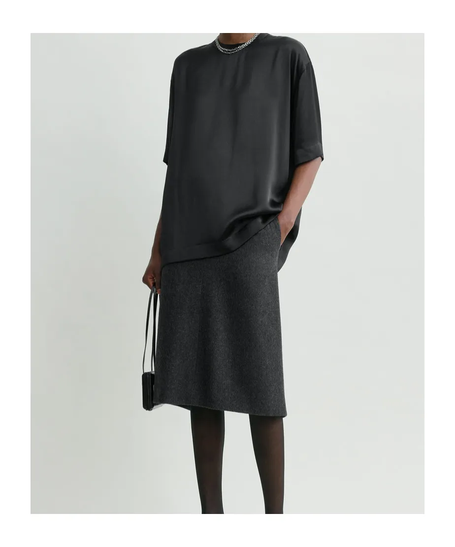 Slit Midi Skirt