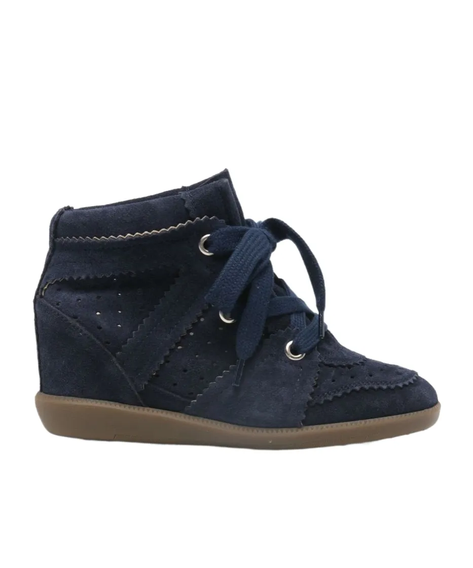 Isabel Marant Bobby Lace-Up Wedge Sneakers