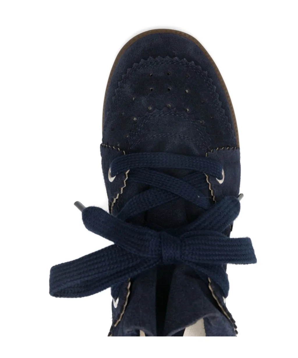 Isabel Marant Bobby Lace-Up Wedge Sneakers