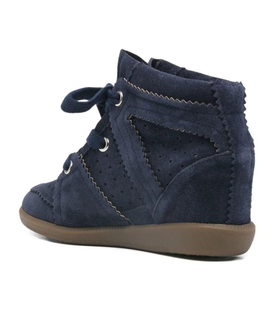 Isabel Marant Bobby Lace-Up Wedge Sneakers