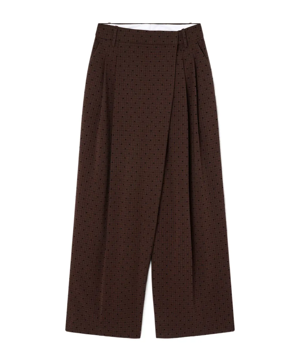 Flock Check Cross-Over Trousers