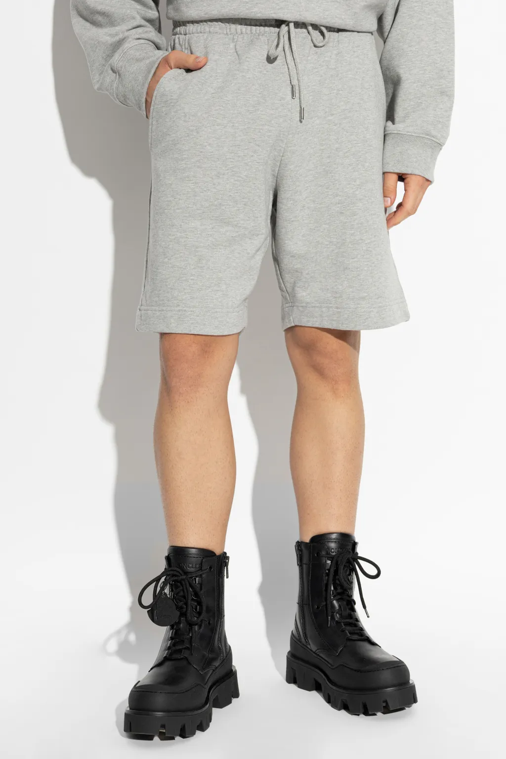 Dries Van Noten Grau Baumwollshorts