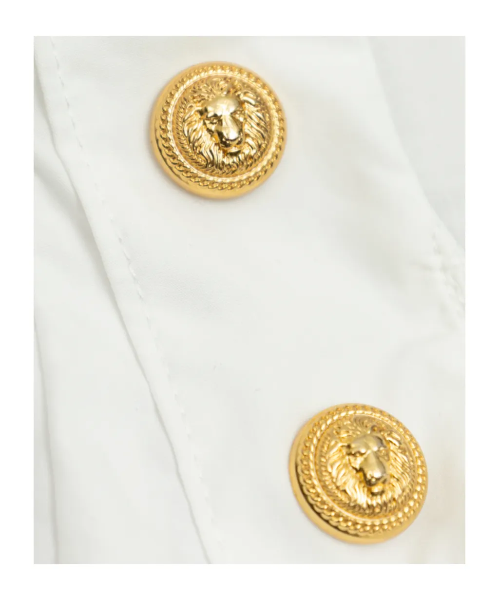 Balmain Kids Decorative Button Dress