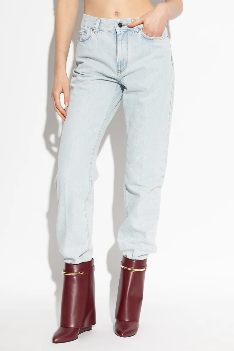 Givenchy Logo-Patch Straight-Leg Jeans