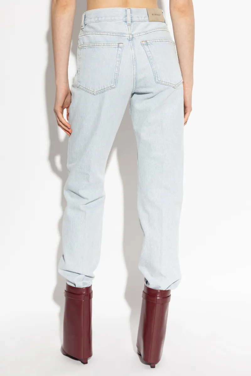 Givenchy Logo-Patch Straight-Leg Jeans