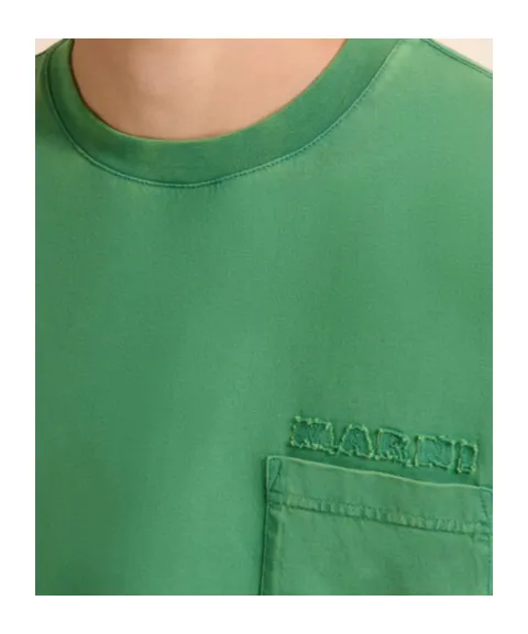 Marni Logo Patch Crewneck T-Shirt
