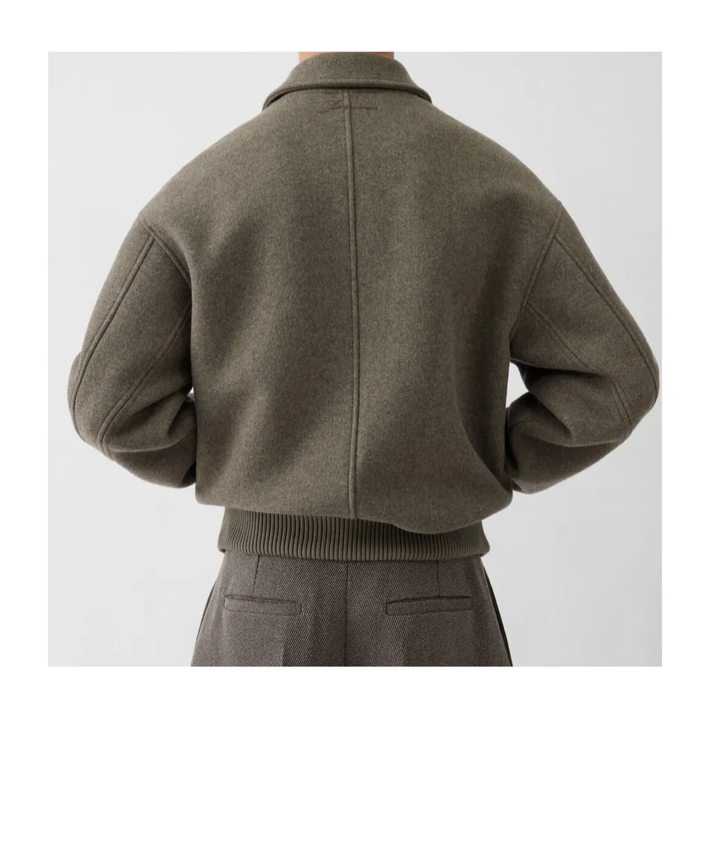 Jacquemus The Feltro Logo Embroidered Bomber Jacket