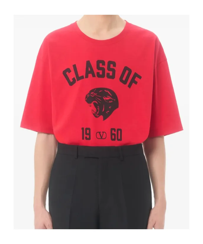 Valentino Panther Printed Crewneck T-Shirt