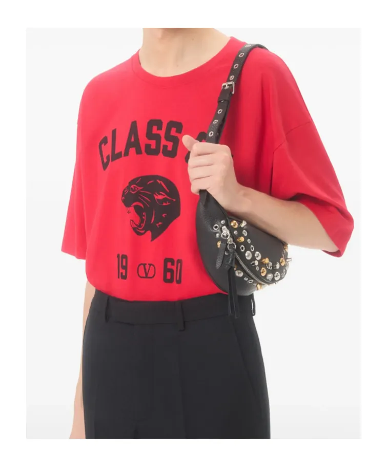 Valentino Panther Printed Crewneck T-Shirt