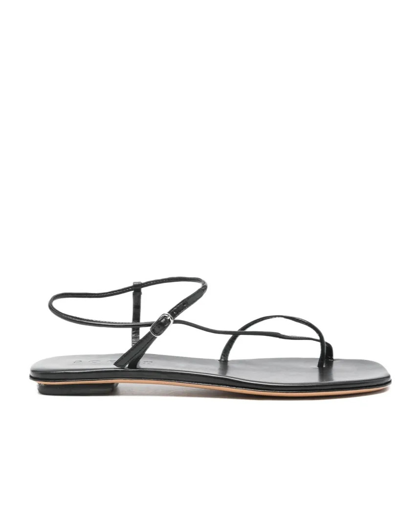 Open-Toe Flat Sandals