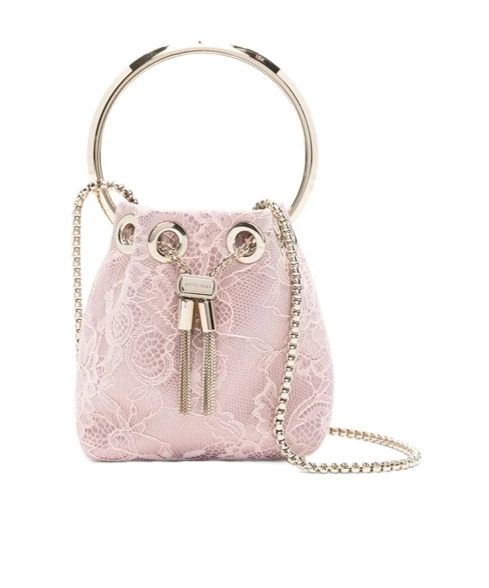 Jimmy Choo Lace Top Handle Bag