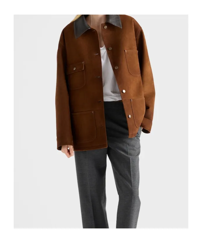 Suede Caban Jacket