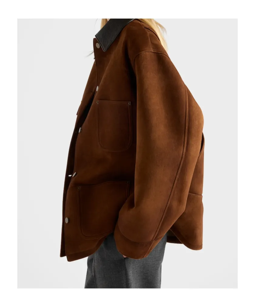 Suede Caban Jacket