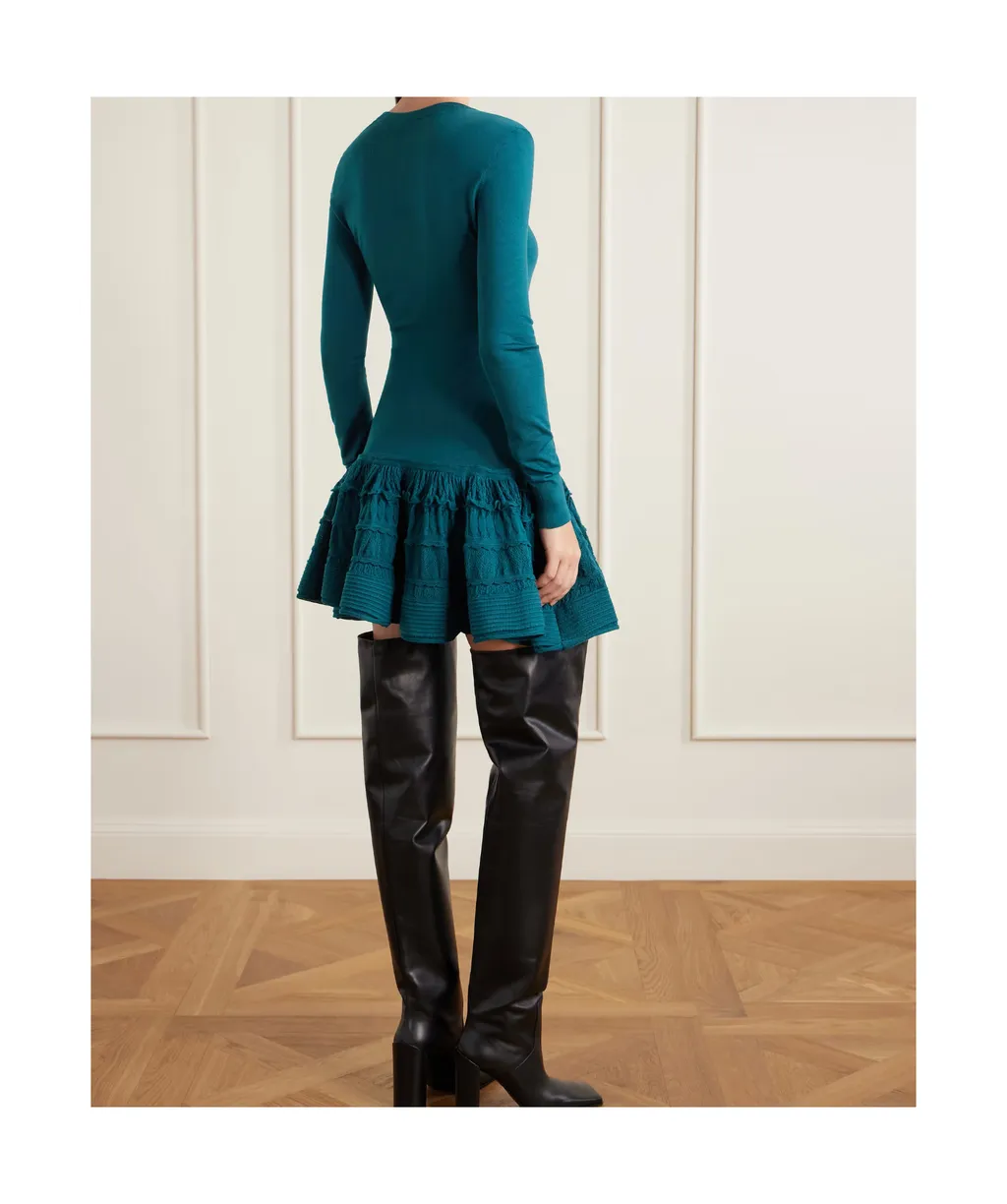 AlaÏA Long-Sleeved Crinoline Dress