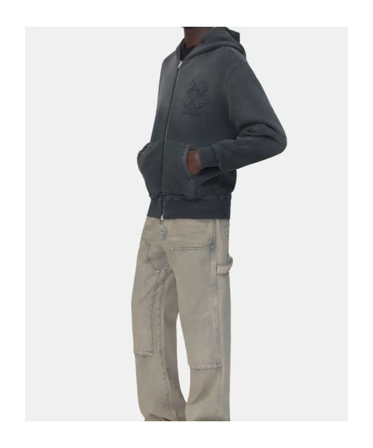 Amiri Ma Quad Zip-Up Hoodie