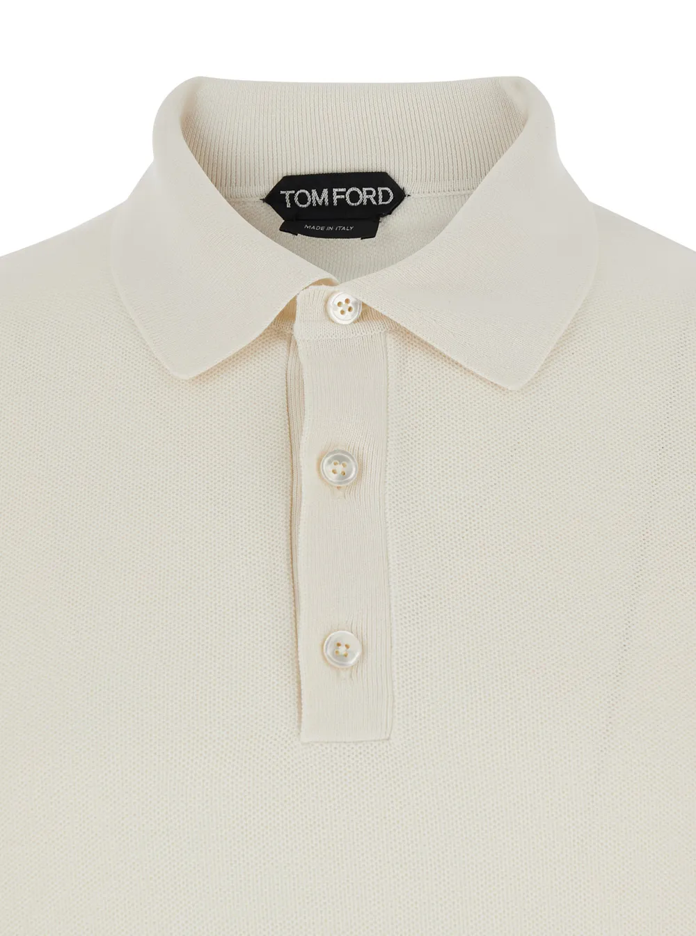 Tom Ford Long-Sleeved Knitted Polo Shirt