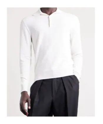 Tom Ford Long-Sleeved Knitted Polo Shirt