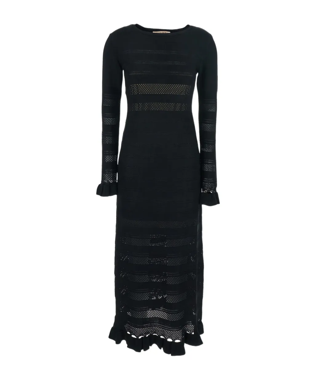 Twinset Long-Sleeved Ruffled Dress