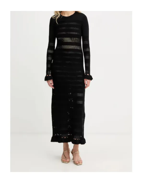 Twinset Long-Sleeved Ruffled Dress