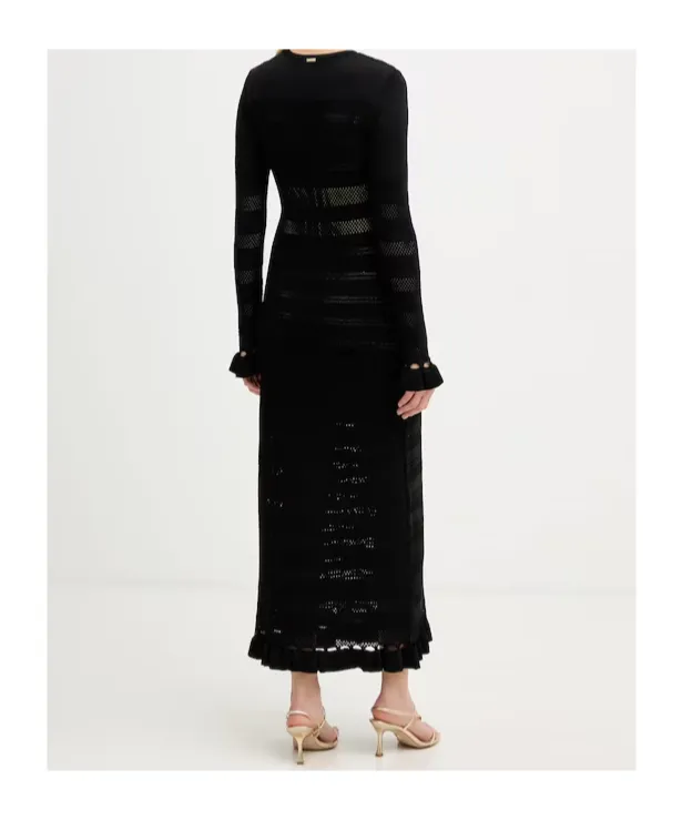 Twinset Long-Sleeved Ruffled Dress