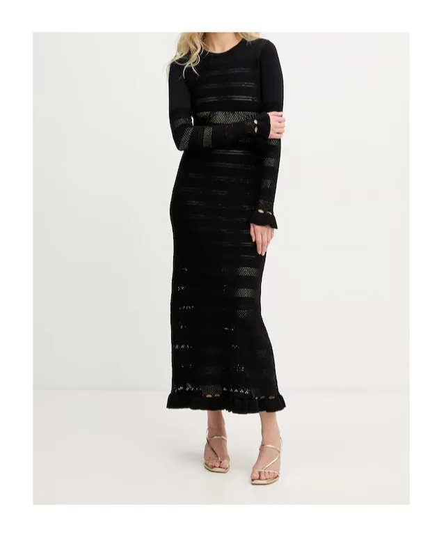 Twinset Long-Sleeved Ruffled Dress