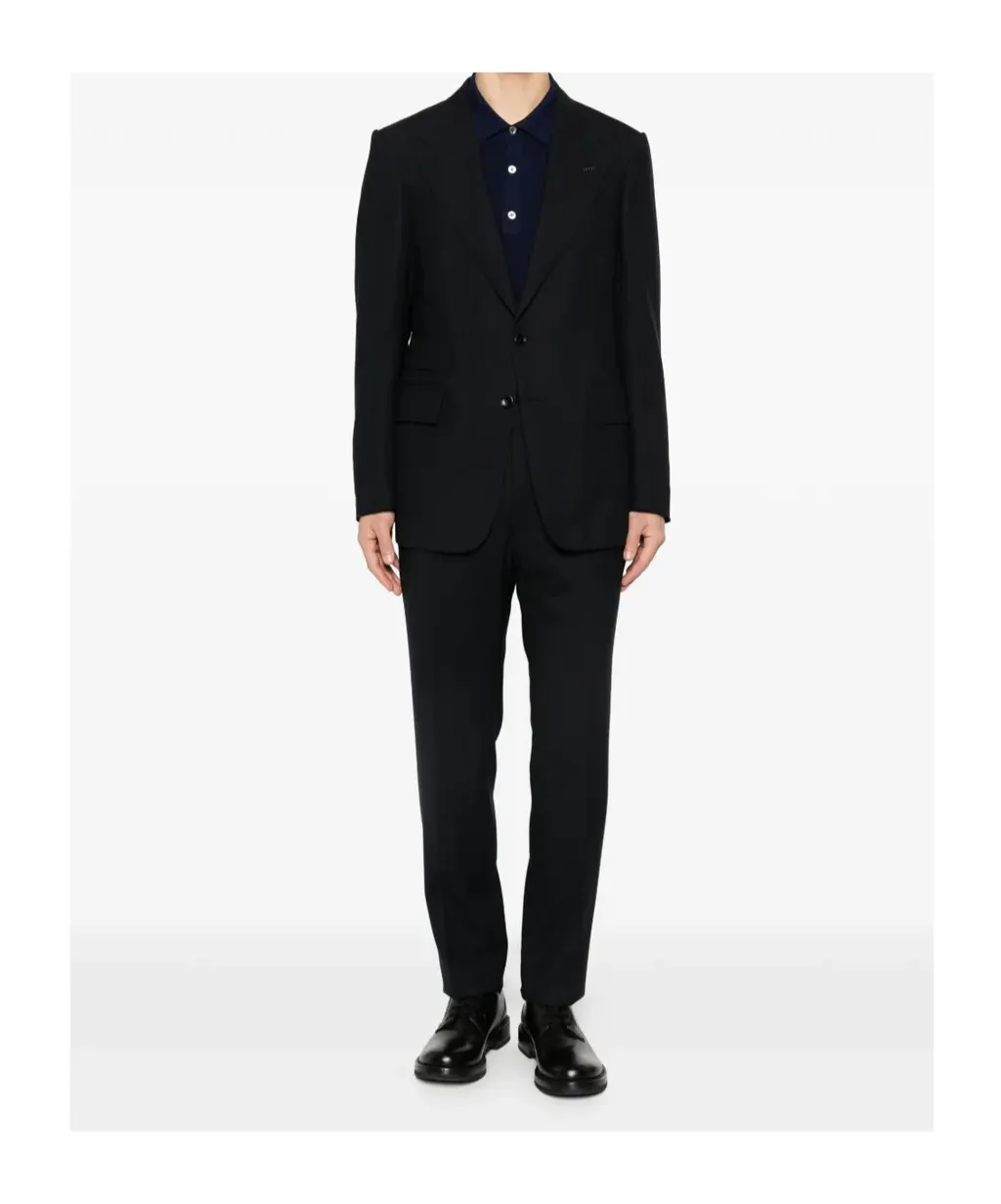 Tom Ford Long-Sleeved Knitted Polo Shirt