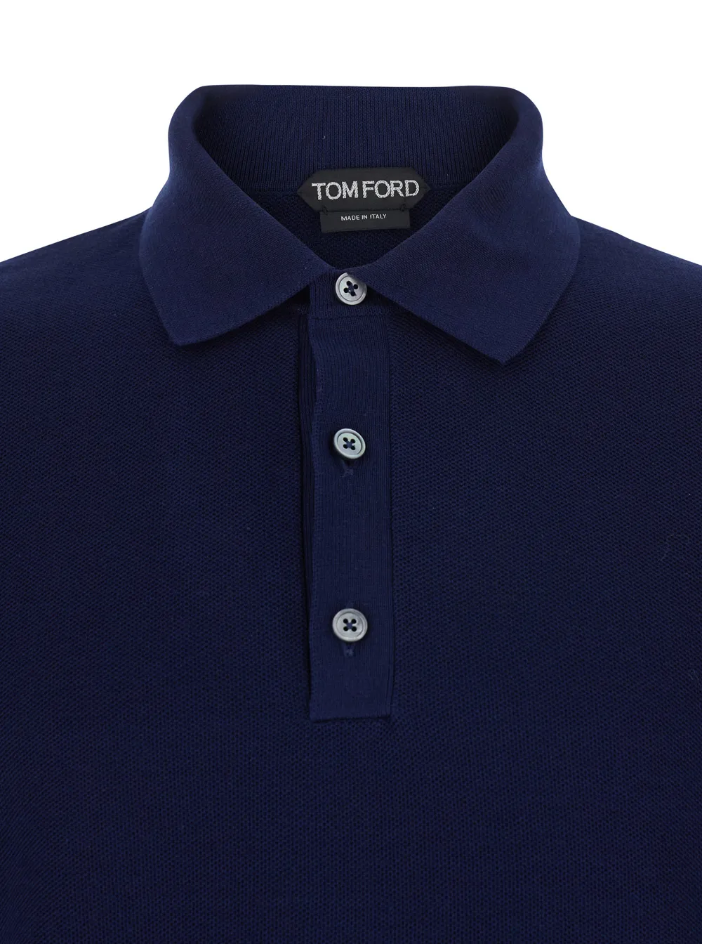 Tom Ford Long-Sleeved Knitted Polo Shirt