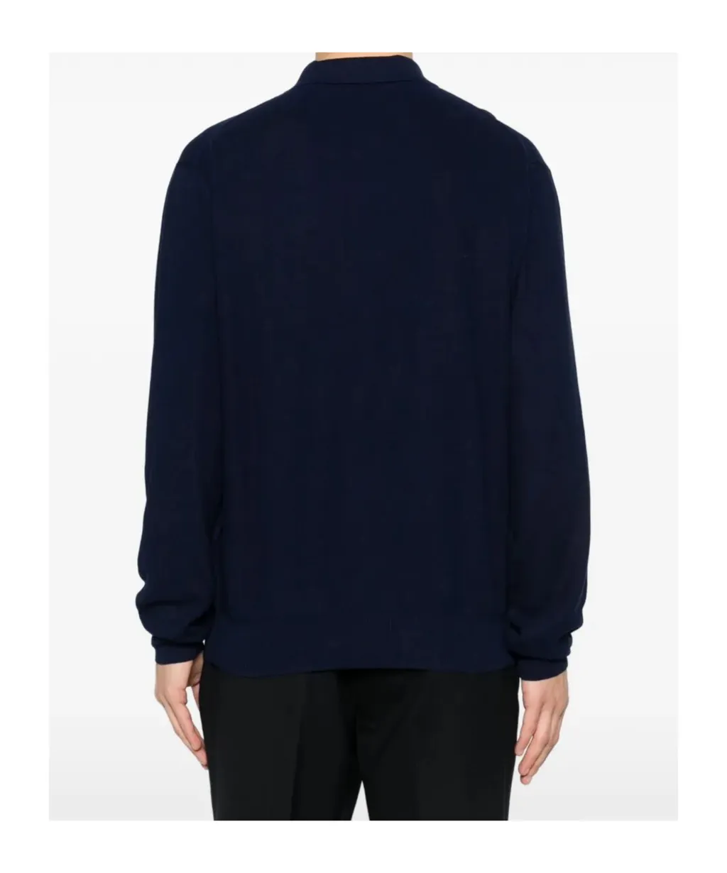 Tom Ford Long-Sleeved Knitted Polo Shirt