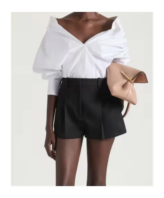 Pinch Squeezed Horizontal Tote Bag In Nappa Leather