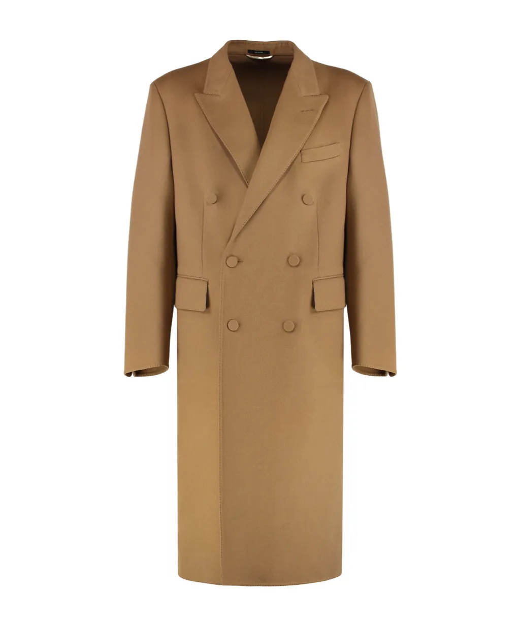 Tom Ford Double Breasted Long Sleeved Coat