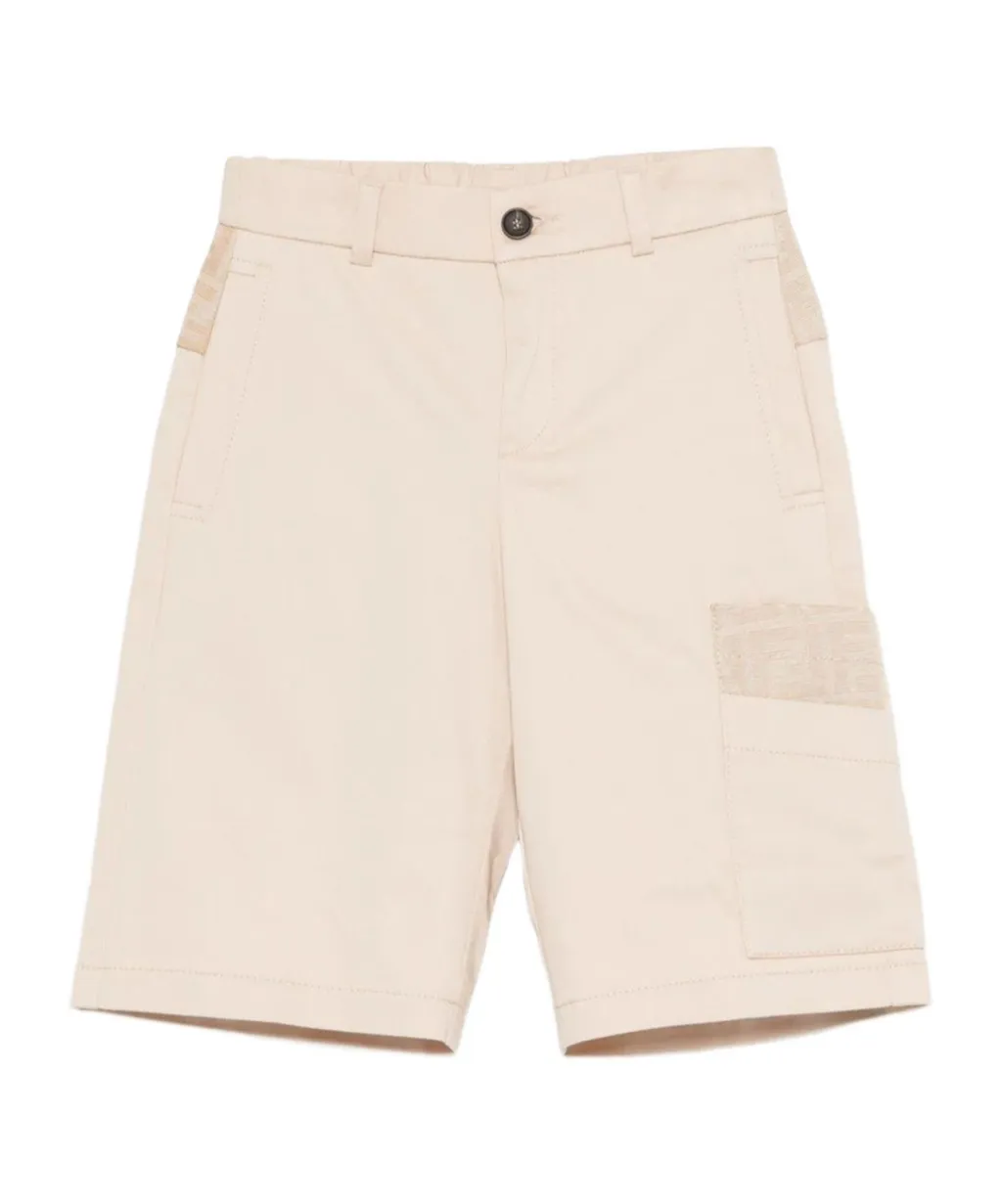 Fendi Kids Ff Motif Shorts