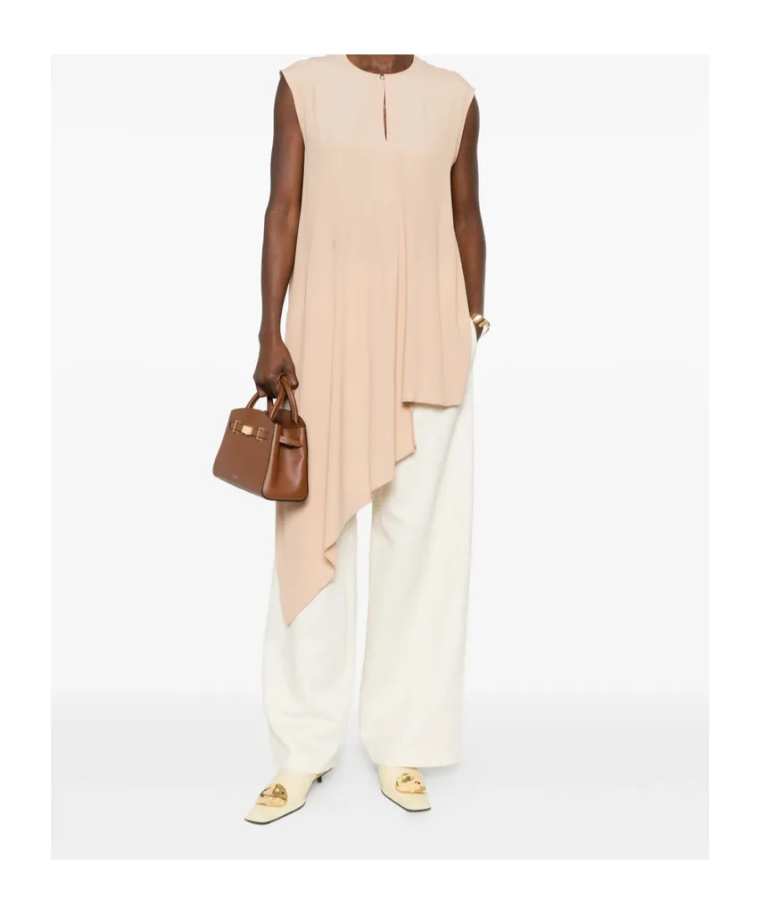 Fabiana Filippi Asymmetric Sleeveless Top