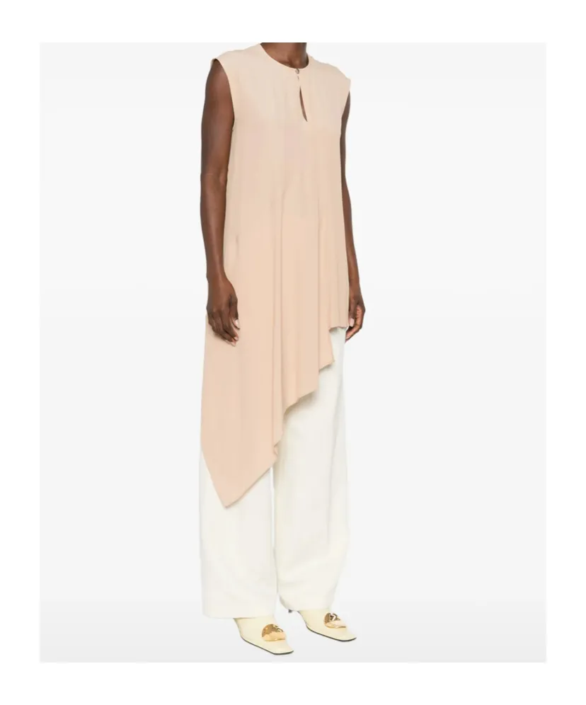 Fabiana Filippi Asymmetric Sleeveless Top