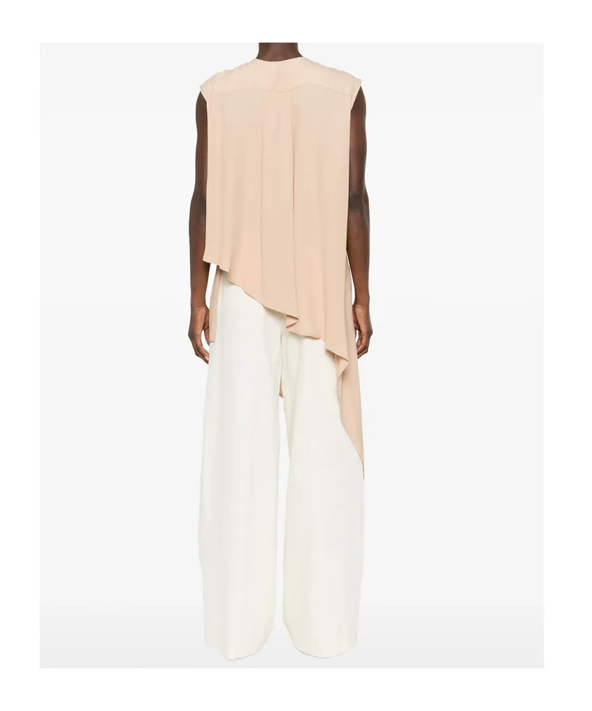 Fabiana Filippi Asymmetric Sleeveless Top