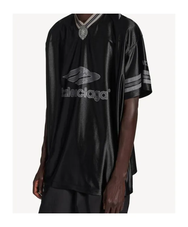 3B Football V-Neck T-Shirt Oversized In