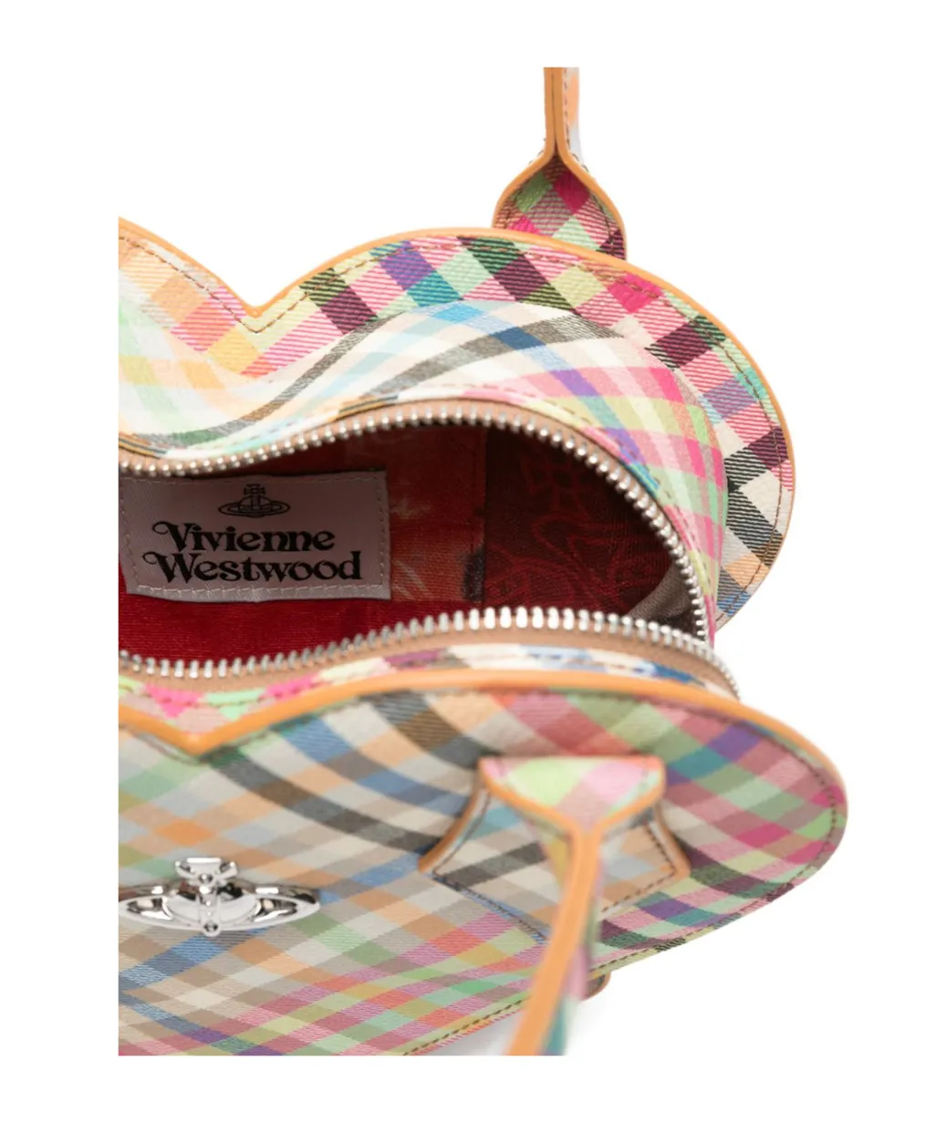 Josephine Heart Plaid Tote Bag