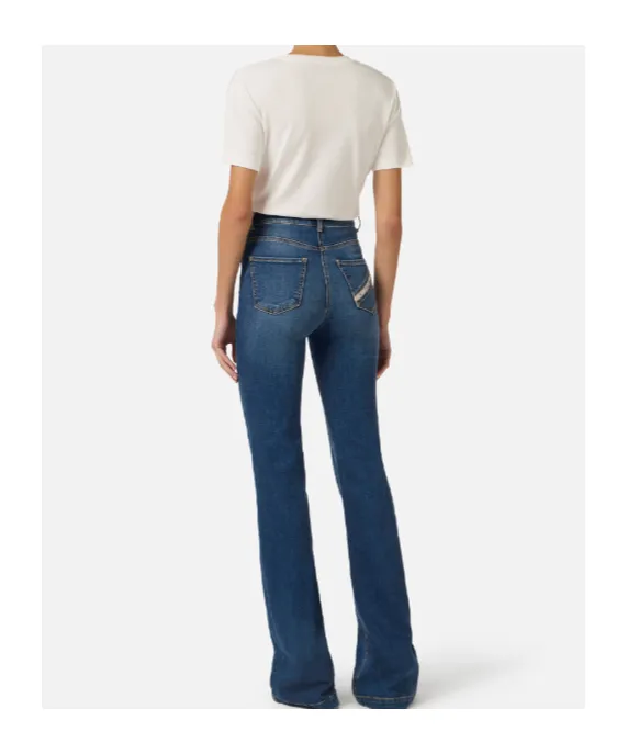 Elisabetta Franchi Zip Boot-Cut Jeans